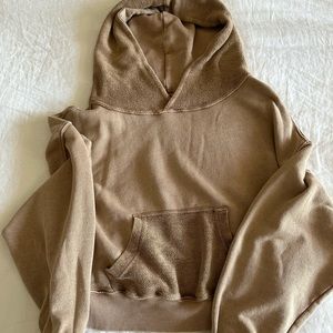 Free People Cropped Hoodie Sweater